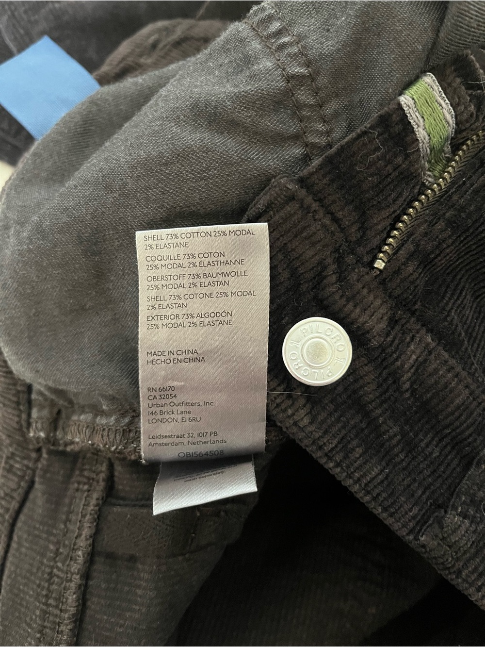 Pilcro by Anthropologie | The Yaya Brown Corduroy Cropped Kick Flare Pants - Picture 10 of 10